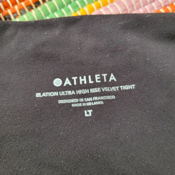 Tall Athleta Elation High Rise Velvet Tight - Picture 4 of 6